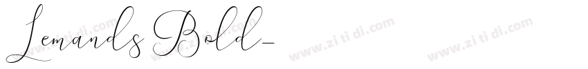 Lemands Bold字体转换